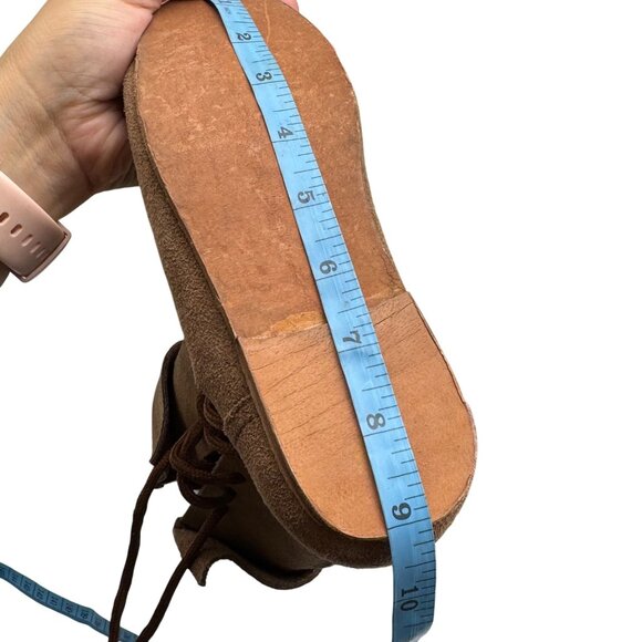 Leonardo Carbone 007 Brown Suede Medieval Cuff boots Women size EU36/US 5.5 - Picture 14 of 14